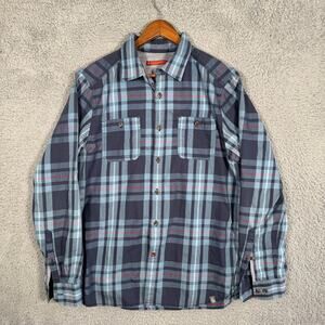 Men's THE NORTH FACE Boulder George Plaid Long Sleeve Button Shirt size Medium